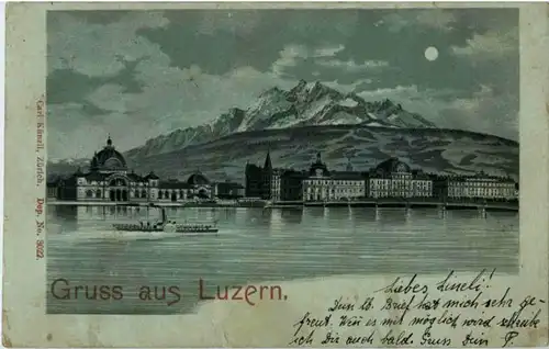 Gruss aus Luzern - Litho -153410