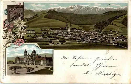 Gruss aus Einsiedeln - Litho -151878