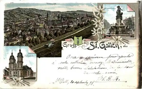 Gruss aus St. Gallen - Litho -152820