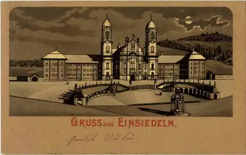 Gruss aus Einsiedeln - Litho -151882