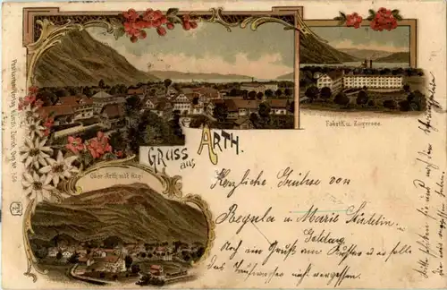Gruss aus Arth - Litho -151902