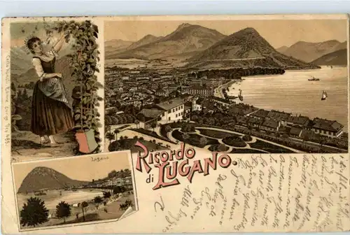 Ricordo di Lugano - Litho -151370
