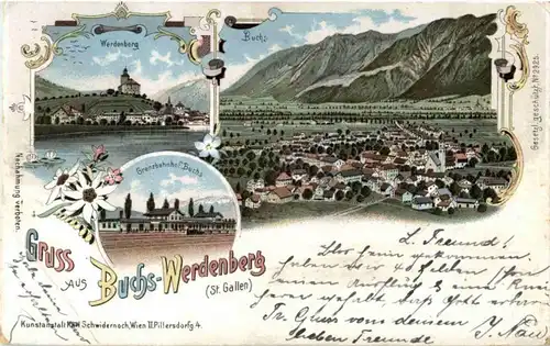 Gruss aus Buchs Werdenberg - Litho -152152