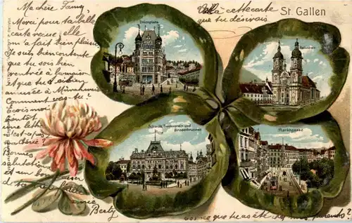 Gruss aus St. Gallen - Litho -153848