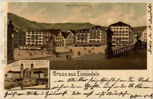 Gruss aus Einsiedeln - Litho -151880