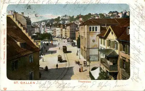 St. Gallen - Theaterplatz -152812