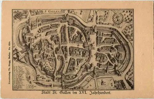 Stadt St. Gallen im XVI Jahrhundert -153932