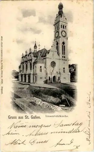 Gruss aus St. Gallen - Linsenbühlkirche -154234