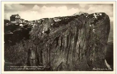 Das Störhaus mit dem Untersberg -112794