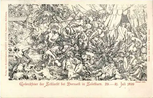 Gedenkfeier der Schlacht bei Dornach in Solothurn 1899 -153640