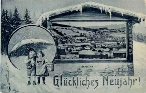 St. Gallen - Glückliches Neujahr -153902