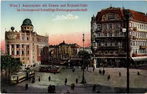 Wien - Aspernplatz mit Urania -154926