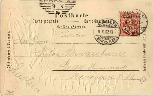 St. Gallen - Schweiz. Unionbank - Prägekarte -153992