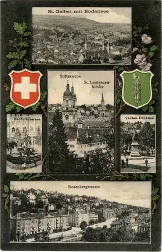 St. Gallen - Mehrbildkarte -153864
