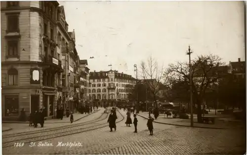 Gruss aus St. Gallen - Marktplatz -154010