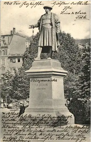 St. Gallen - Vadian Denkmal -154250