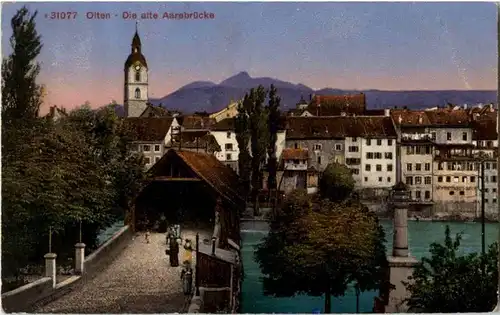 Olten - Die alte Aarebrücke -153638