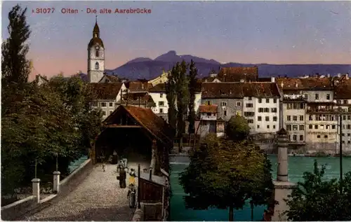 Olten - Die alte Aarebrücke -153822