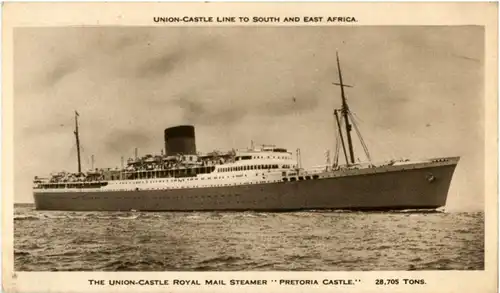 Union Castle Royal Mail Steamer Pretoria Castle -155792