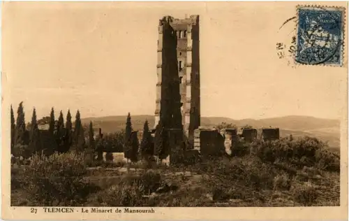 Tlemcen - Le Minaret de Mansourah -155418