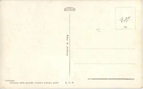 Vaticano - Ufficiale delle guardie Svizzere -155460