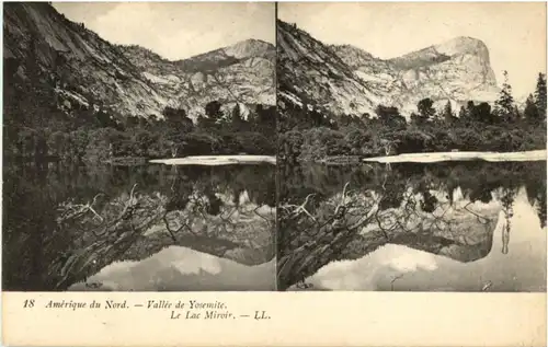 Valle de Yosemite - Stereo Card -156308