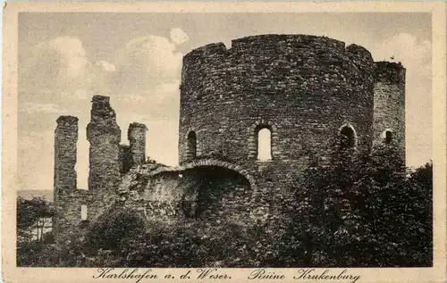 Karlshafen a d Weser - Ruine Krukenburg -155132