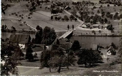 Gisikon mit Reussbrücke -153488