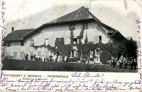 Papiermühle - Wirtschaft zum Badhaus -156790