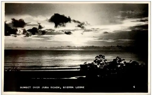 Sierra Leone - Sunset over Juba Beach -115798