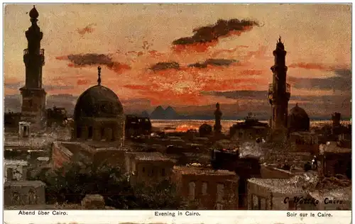 Abend über Cairo -115850