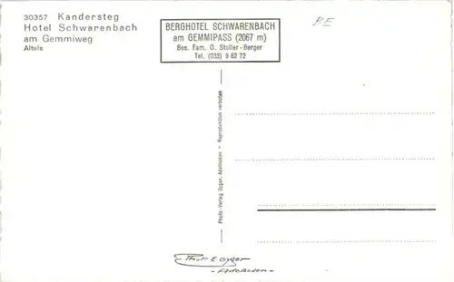 Kandersteg - Hotel Schwarenbach -156630