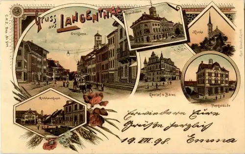 Gruss aus Langenthal - Litho -156656