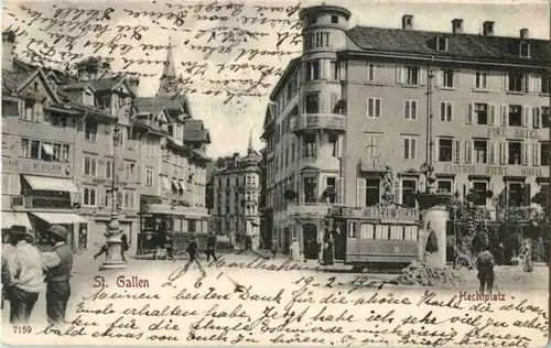 St. Gallen - Hechtplatz mit Tram -154004