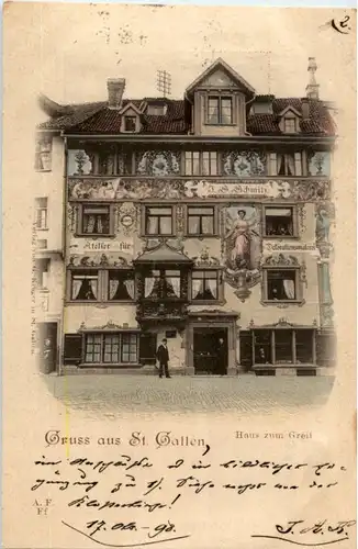 Gruss aus St. Gallen - Haus zum Greif -154264