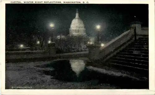 Washington DC - Capitol by night -156192