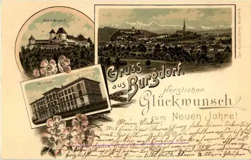 Gruss aus Burgdorf - Litho -156472