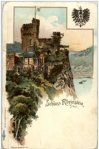 Schloss Rheinstein - Litho -116738