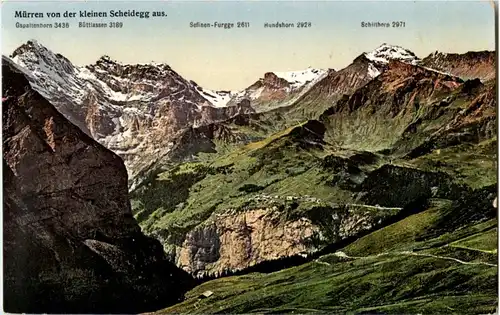 Mürren von der kleinen Scheidegg aus -156714