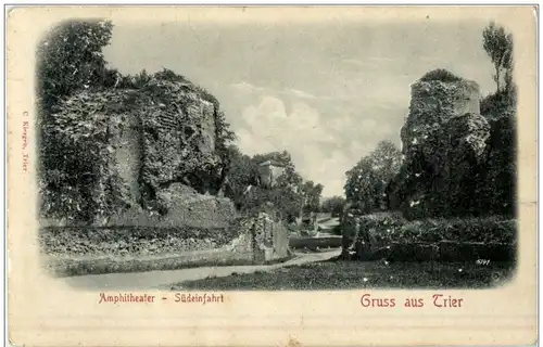 Gruss aus Trier - Amphitheater - Prägekarte -116810