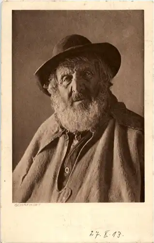 Volksleben in Graubünden - Schafhirt -158322