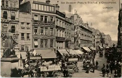 London - Sir Robert Peels Statue -156130