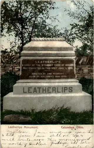 Columbus - Leatherlips Monument -156250