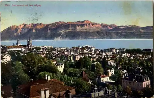 Lausanne et les Alpes -155104