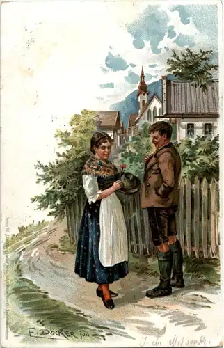E. Döcker - Trachten - Litho -158864