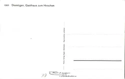 Diemtigen - Gasthaus zum Hirschen -157524