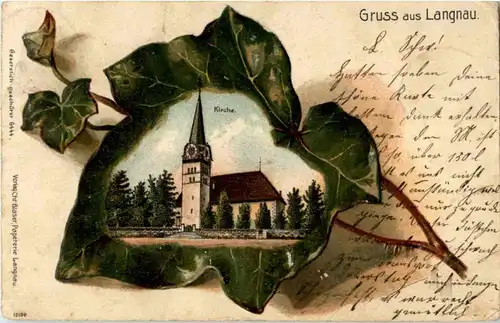 Gruss aus Langnau - Litho -157306