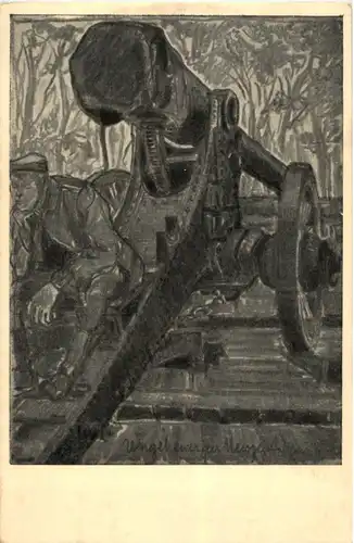 Erobertes Geschütz in Feuerstellung -158714