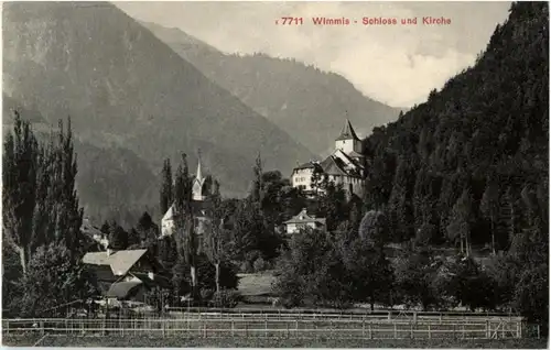 Wimmis - Schloss und Kirche -157398