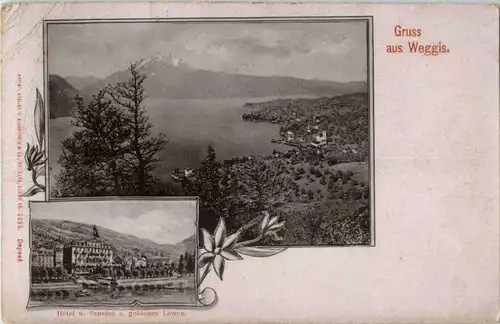 Gruss aus Weggis - Hotel zum goldenen Löwen -159612